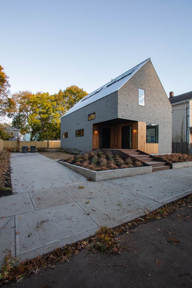 Building Project 2018 — completed house with split shingle siding