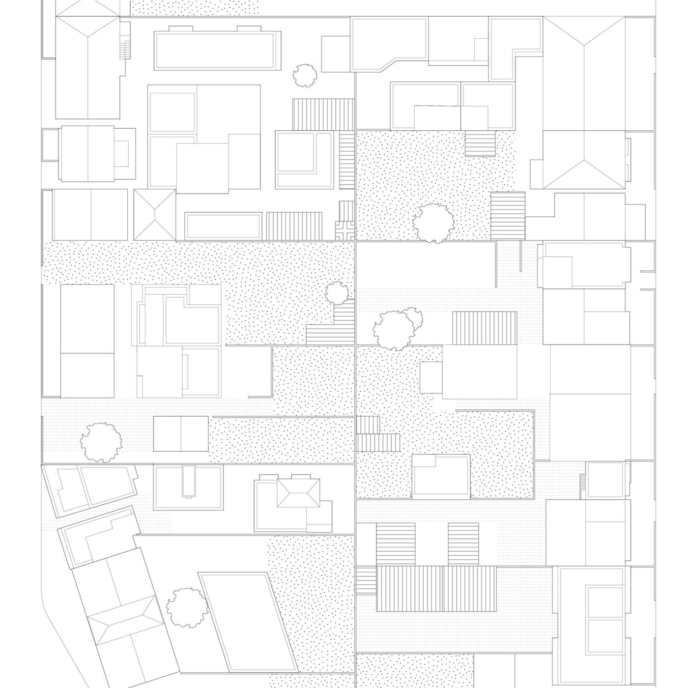 Labor of Love — Site A neighborhood block plan before commoning