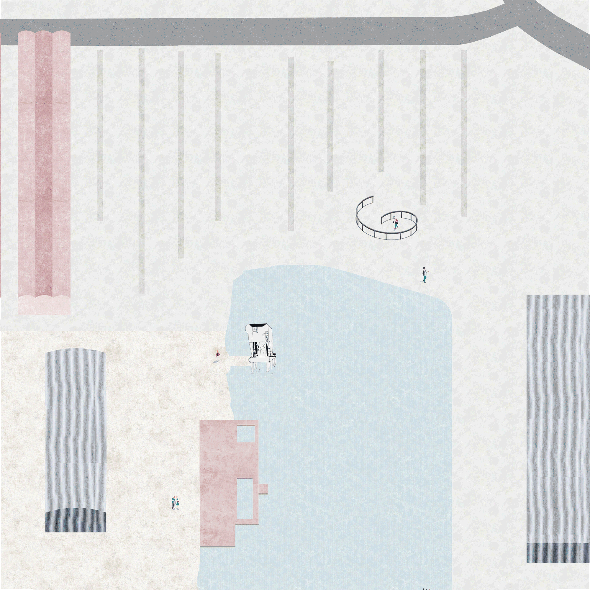 The Informal City — animated Frihamnen waterfront recreation structures