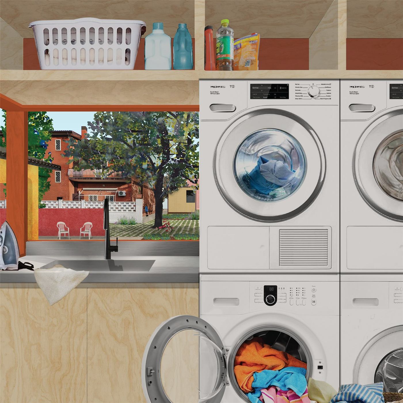 Labor of Love — render of communal care spaces in San Cesareo