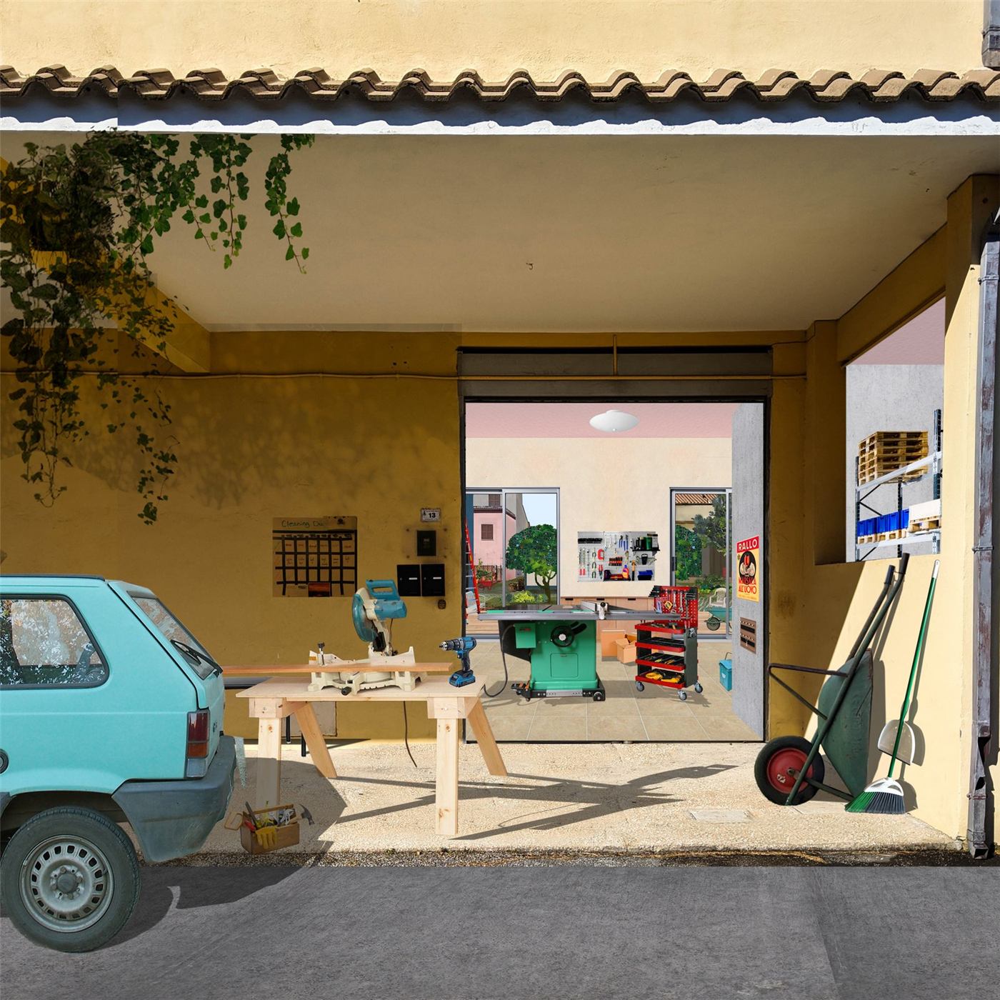 Labor of Love — render of the community workshop interior
