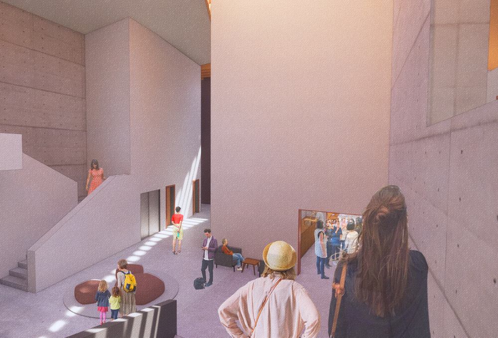 Kintsugi — render of the restorative circle room